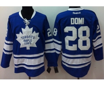 Toronto Maple Leafs #28 Tie Domi Blue Third Jersey
