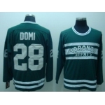 Toronto Maple Leafs #28 Tie Domi Green Throwback CCM Jersey