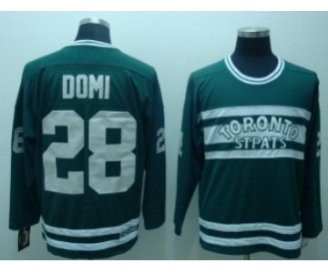 Toronto Maple Leafs #28 Tie Domi Green Throwback CCM Jersey