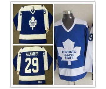Toronto Maple Leafs #29 MIKE PALMATEER Blue 1978 CCM Vintage Throwback NHL Hockey Jersey