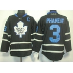 Toronto Maple Leafs #3 Dion Phaneuf Black Ice Jersey