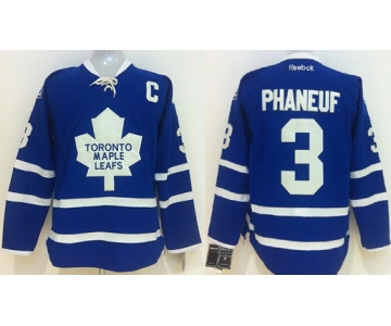 Toronto Maple Leafs #3 Dion Phaneuf Blue Jersey