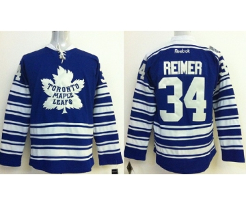 Toronto Maple Leafs #34 James Reimer 2014 Winter Classic Blue Jersey