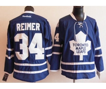 Toronto Maple Leafs #34 James Reimer Blue Jersey