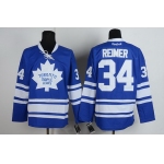 Toronto Maple Leafs #34 James Reimer Blue Third Jersey