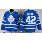 Toronto Maple Leafs #42 Tyler Bozak Blue Jersey