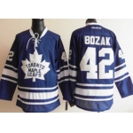 Toronto Maple Leafs #42 Tyler Bozak Blue Third Jersey