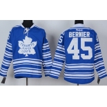 Toronto Maple Leafs #45 Jonathan Bernier 2014 Winter Classic Blue Jersey
