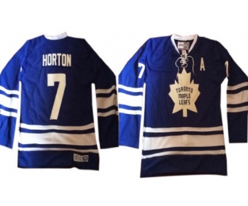 Toronto Maple Leafs #7 Tim Horton Blue Third Throwback CCM Jersey