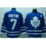 Toronto Maple Leafs #7 Tim Horton Blue Throwback CCM Jersey