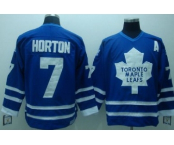 Toronto Maple Leafs #7 Tim Horton Blue Throwback CCM Jersey