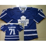 Toronto Maple Leafs #71 David Clarkson Blue Jersey