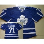 Toronto Maple Leafs #71 David Clarkson Blue Jersey