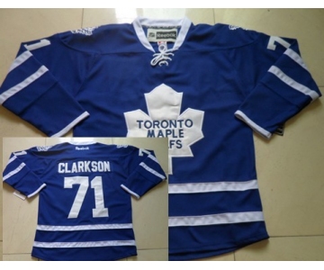 Toronto Maple Leafs #71 David Clarkson Blue Jersey