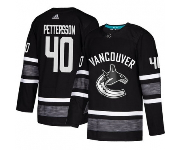 Canucks #40 Elias Pettersson Black Authentic 2019 All-Star Stitched Hockey Jersey