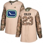 Adidas Canucks #23 Alexander Edler Camo Authentic 2017 Veterans Day Stitched NHL Jersey