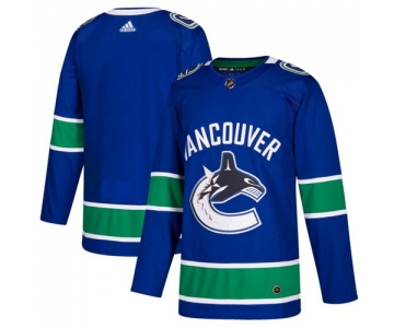 Adidas Canucks Blank Blue Home Authentic Stitched NHL Jersey