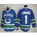 Vancouver Canucks #1 Roberto Luongo Blue Jersey