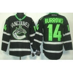 Vancouver Canucks #14 Alexandre Burrows Black Ice Jersey