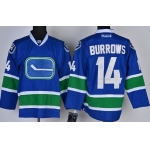 Vancouver Canucks #14 Alexandre Burrows Blue Third Jersey