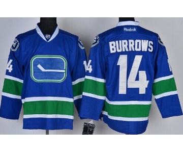 Vancouver Canucks #14 Alexandre Burrows Blue Third Jersey