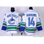 Vancouver Canucks #14 Alexandre Burrows White Jersey