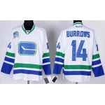 Vancouver Canucks #14 Alexandre Burrows White Third Jersey