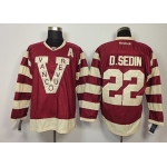 Vancouver Canucks #22 Daniel Sedin 2013 Red Jersey