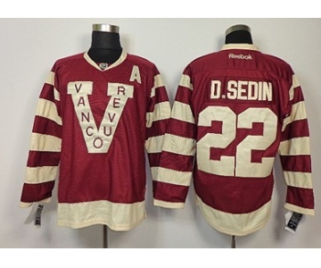 Vancouver Canucks #22 Daniel Sedin 2013 Red Jersey