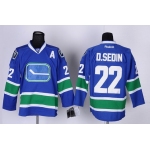 Vancouver Canucks #22 Daniel Sedin Blue Third Jersey