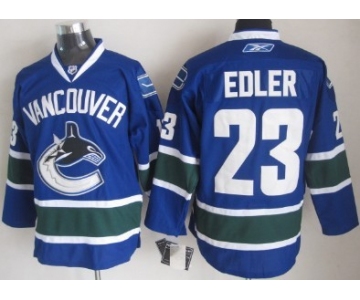 Vancouver Canucks #23 Alexander Edler Blue Jersey