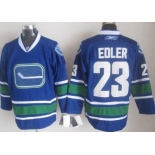 Vancouver Canucks #23 Alexander Edler Blue Third Jersey