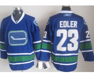 Vancouver Canucks #23 Alexander Edler Blue Third Jersey