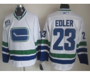 Vancouver Canucks #23 Alexander Edler White Third Jersey