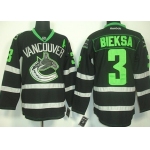 Vancouver Canucks #3 Kevin Bieksa Black Ice Jersey