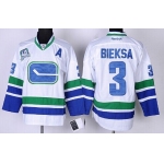 Vancouver Canucks #3 Kevin Bieksa White Third Jersey