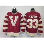 Vancouver Canucks #33 Henrik Sedin 2013 Red Jersey