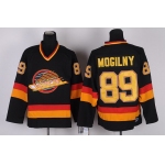 Vancouver Canucks #89 Mogiliny Black Throwback CCM Jersey