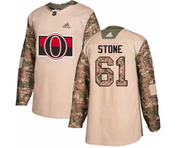 Adidas Senators #61 Mark Stone Camo Authentic 2017 Veterans Day Stitched NHL Jersey