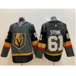 Adidas Vegas Golden Knights #61 Mark Stone Grey Home Authentic Stitched NHL Jersey