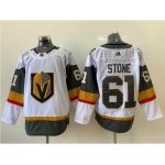 Adidas Vegas Golden Knights #61 Mark Stone White Road Authentic Stitched NHL Jersey