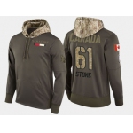 Nike Ottawa Senators 61 Mark Stone Olive Salute To Service Pullover Hoodie