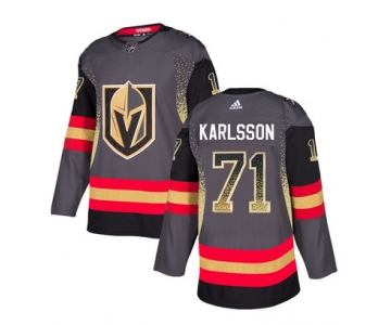 Men's Vegas Golden Knights #71 William Karlsson Gray Drift Fashion Jersey