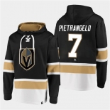 Men's Vegas Golden Knights #7 Alex Pietrangelo Black All Stitched Sweatshirt Hoodie