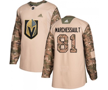 Adidas Vegas Golden Knights #81 Jonathan Marchessault Camo Authentic 2017 Veterans Day Stitched Youth NHL Jersey