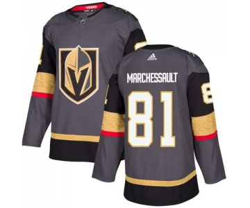 Adidas Vegas Golden Knights #81 Jonathan Marchessault Grey Home Authentic Stitched Youth NHL Jersey