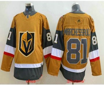 Men's Vegas Golden Knights #81 Jonathan Marchessault Gold 2020-21 Alternate Stitched Adidas Jersey