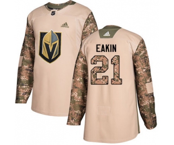 Adidas Golden Knights #21 Cody Eakin Camo Authentic 2017 Veterans Day Stitched NHL Jersey