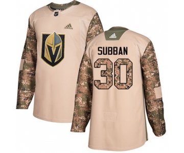 Adidas Golden Knights #30 Malcolm Subban Camo Authentic 2017 Veterans Day Stitched NHL Jersey