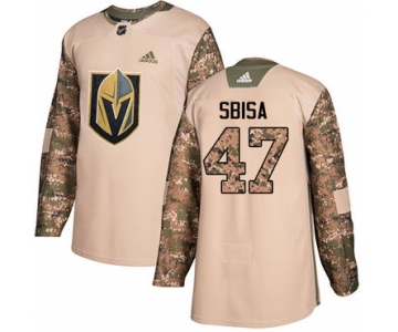 Adidas Golden Knights #47 Luca Sbisa Camo Authentic 2017 Veterans Day Stitched NHL Jersey
